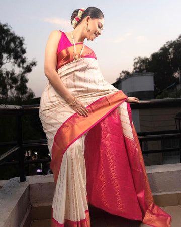 NEW ATTRACTIVE BANRASI SILK SAREE FOR WOMEN 5092